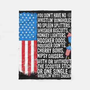 Dobermann Pinscher Amerikaanse Vlag VS Geweldig Fleece Deken