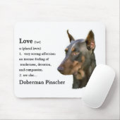 Dobermann Pinscher-cadeaus Muismat (Met muis)