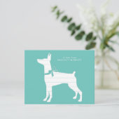 Dobermann Pinscher Dog Puppy Bedankkaart (Staand voorkant)