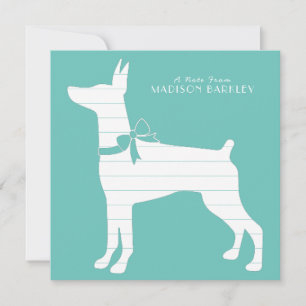 Dobermann Pinscher Dog Puppy Dobie Bedankkaart