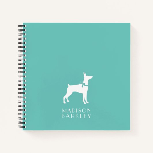 Dobermann Pinscher Dog Puppy Dobie Notitieboek (Voorkant)