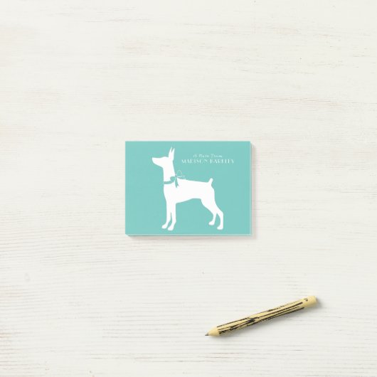 Dobermann Pinscher Dog Puppy Dobie Post-it® Notes (Op bureau)