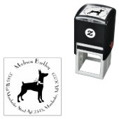 Dobermann Pinscher Dog Puppy Dobie Zelfinktende Stempel (In situ)