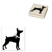 Dobermann Pinscher Dog Puppy Rubberstempel (Gestempeld)