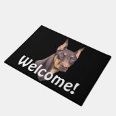 Dobermann Pinscher hond Deurmat (Schuin)