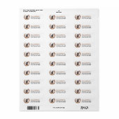Dobermann Pinscher hond herfstkrans Etiket (Full Sheet)