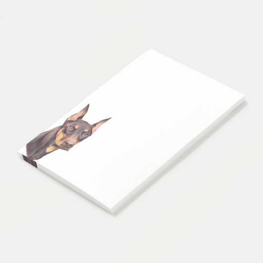 Dobermann Pinscher hond Post-it® Notes (Schuin)