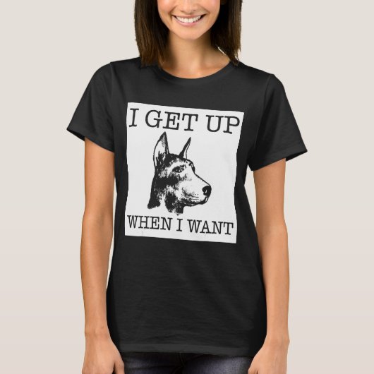 Dobermann-Pinscher hond T-shirt (Voorkant)