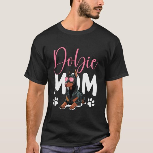 Dobermann Pinscher hond T-shirt (Voorkant)