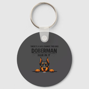 Dobermann Pinscher Hondenmoeder Verharen Illustrat Sleutelhanger