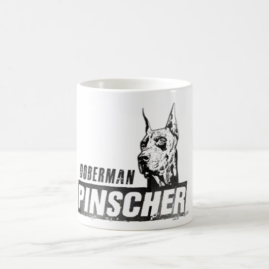 Dobermann Pinscher Koffiemok (Center)