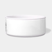 Dobermann Pinscher Line Art personalized bowl Voerbakje (Rechts)