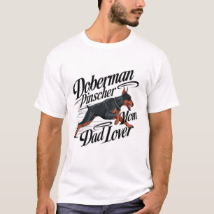 Dobermann Pinscher Moeder Vader Liefhebber T-shirt