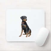 Dobermann Pinscher (natuurlijk) Muismat (Met muis)