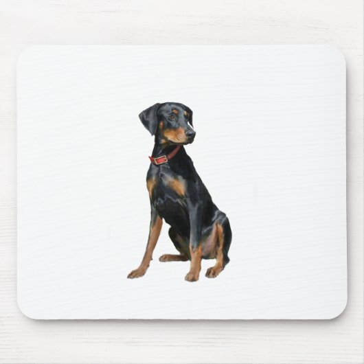 Dobermann Pinscher (natuurlijk) Muismat (Voorkant)