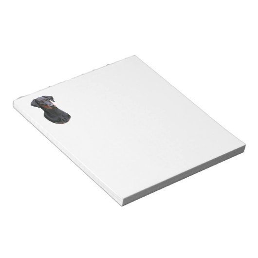 Dobermann Pinscher natuurlijk Notitieblok van het  (Schuin)