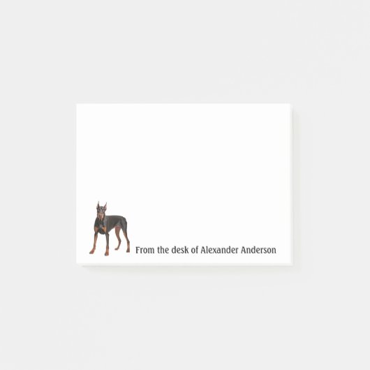 Dobermann Pinscher Personaliseer Notities Post-it® Notes (Voorkant)