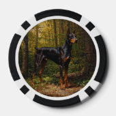 Dobermann Pinscher Poker Chips (Achterkant)