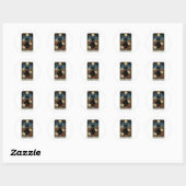 Dobermann-pinscher Ronde Sticker (Vel)
