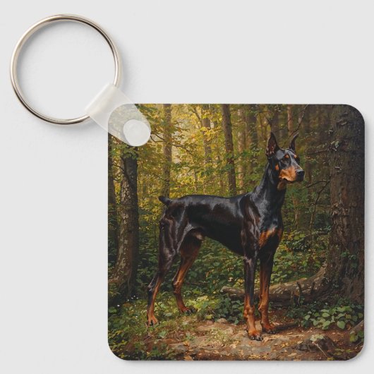 Dobermann Pinscher Sleutelhanger (Voorkant)