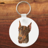 Dobermann Pinscher sleutelhanger (Voorkant)