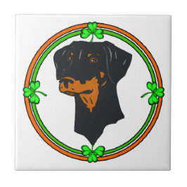 Dobermann Pinscher St. Patrick Tegeltje