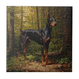 Dobermann Pinscher Tegeltje