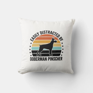 Dobermann Pinscher Vintage Sunset Grafisch T-shirt Kussen