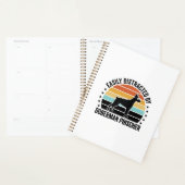 Dobermann Pinscher Vintage Sunset Grafisch T-shirt Planner (Display)