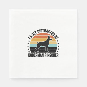 Dobermann Pinscher Vintage Sunset Grafisch T-shirt Servet