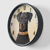 Dobermann Pinschergeschilderd origineel kunstwerk (Hoek)