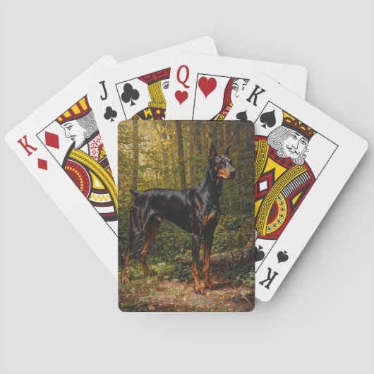 Dobermann Pokerkaarten (Achterkant)
