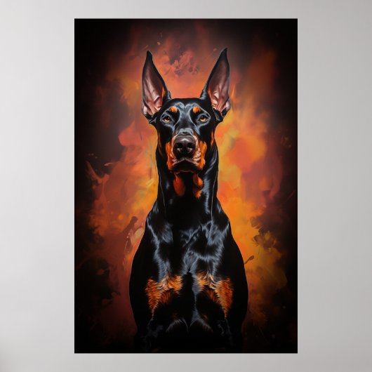 Dobermann Poster (Voorkant)
