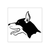 dobermann profielzegel rubberstempel (Afrduk)