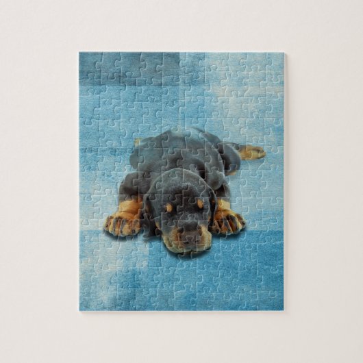 Dobermann Puppy - Doberman Pinscher Legpuzzel (Verticaal)