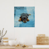 Dobermann Puppy - Doberman Pinscher Poster (Keuken)