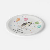 Dobermann Puppy Dog Kids Verjaardagsfeestje Papieren Bordje (Gekanteld)