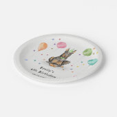 Dobermann Puppy Dog Kids Verjaardagsfeestje Papieren Bordje (Gekanteld)