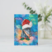 Dobermann Ras Hond Kerstmis Feestdagenkaart (Staand voorkant)