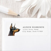 Dobermann Retouradreslabels Etiket (Insitu)