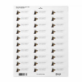 Dobermann Retouradreslabels Etiket (Full Sheet)
