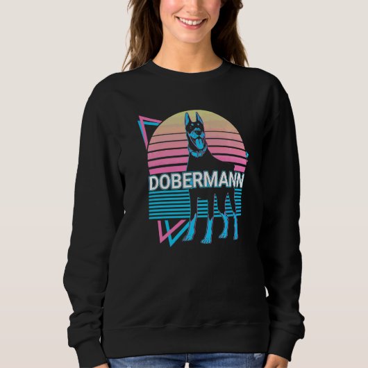 Dobermann Retro   Trui (Voorkant)