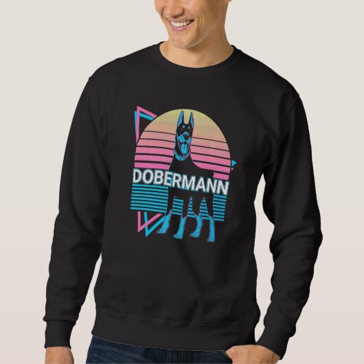 Dobermann Retro   Trui (Voorkant)