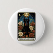 Dobermann Ronde Button 5,7 Cm (Voorkant)