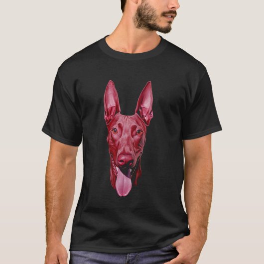 Dobermann Roze T-shirt (Voorkant)