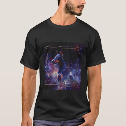 Dobermann Ruimte T-shirt (Voorkant)