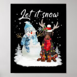 Dobermann Santa Dog Christmas Snowman Xmas Pajama Poster<br><div class="desc">Dobermann Santa Dog Christmas Snowman Xmas Pajama 1</div>