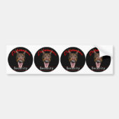 Dobermann Security-red Bumpersticker (Voorkant)