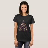 Dobermann Skelet Hond Goth T-shirt (Voorkant volledig)