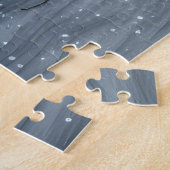 Dobermann Sneeuw Slede Kerst Decoratie Legpuzzel (Zijkant)